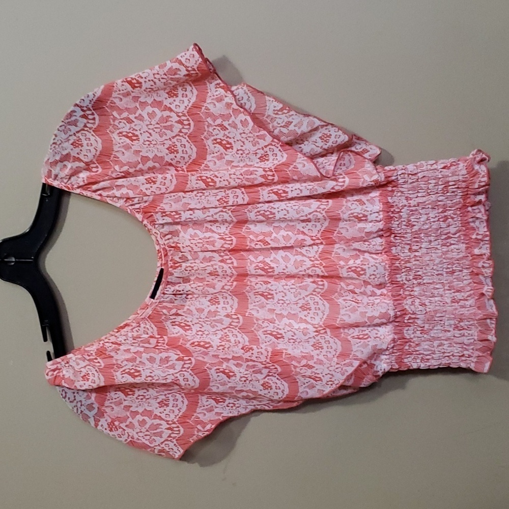 Seduction one piece cami with sheer top size small